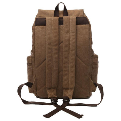 Vintage Canvas Travel Backpack with Large Capacity and Multiple Pockets – Durable Rucksack for Outdoor Adventures 2
