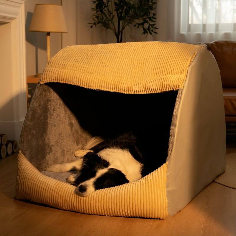 Warm Enclosed Dog Tent – Large cozy bed