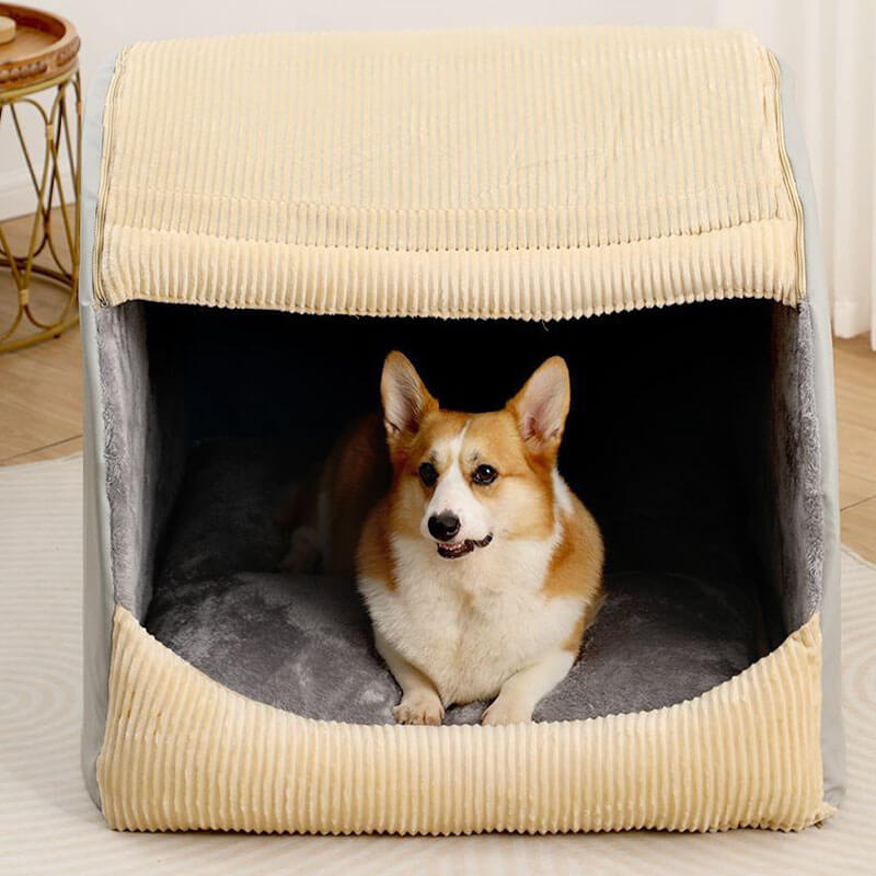 Warm Enclosed Dog Tent – Large cozy bed