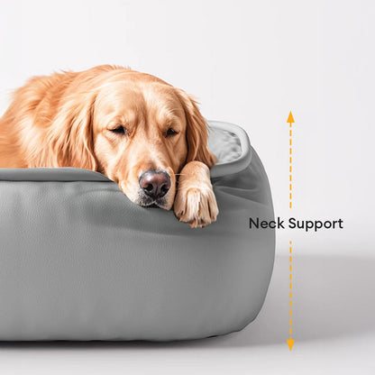 Waterproof Resistant Synthetic Leather Dog Bed With Four Sizes