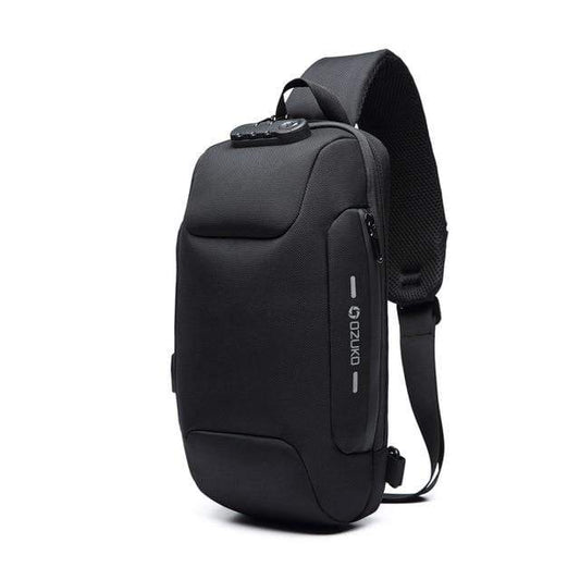 Waterproof Anti-Theft Crossbody Backpack with USB Charging – Slim Design for Daily Use, Multiple Pockets, Adjustable Straps