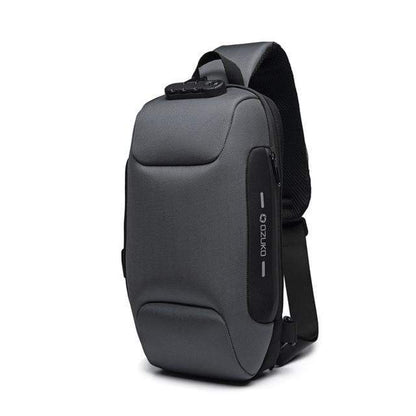 Waterproof Anti-Theft Crossbody Backpack with USB Charging – Slim Design for Daily Use, Multiple Pockets, Adjustable Straps