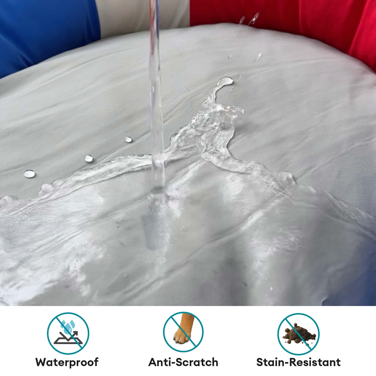 Boat Shaped Waterproof Cooling Bed For Pets With Chill Pillow