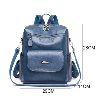 Vintage Women’s Vegan-Leather Backpack