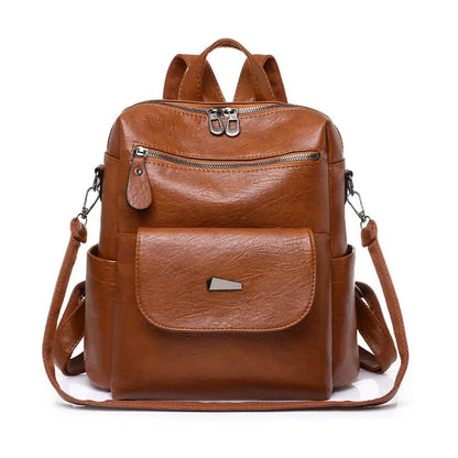 Vintage Women’s Vegan-Leather Backpack