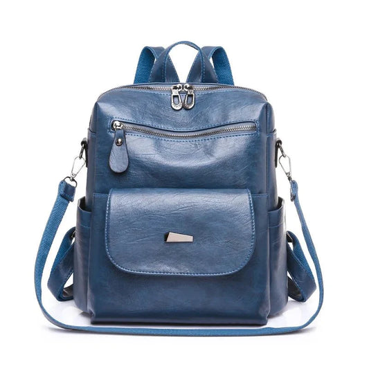 Vintage Women’s Vegan-Leather Backpack